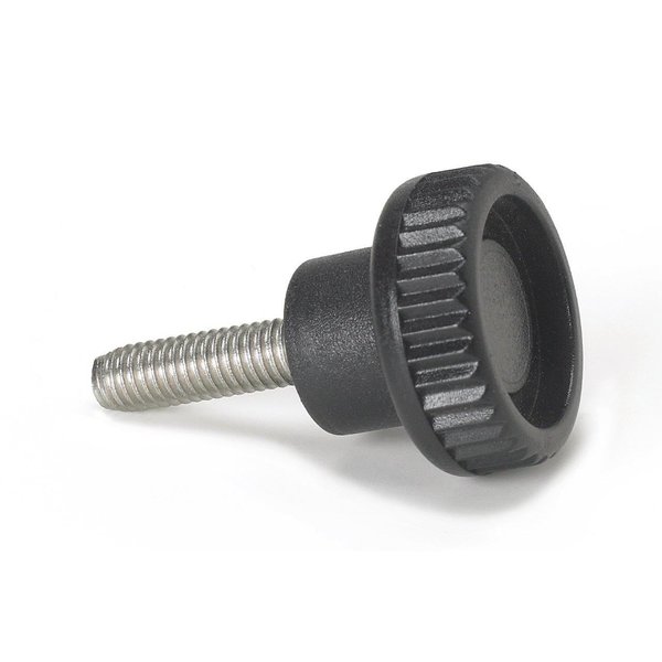 Morton Thumb Screw, M6 Thread Size, Knurled, Zinc Plated Steel, 9.5mm Head Ht TS-620